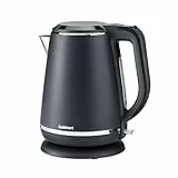 Cuisinart Hervidor de agua eléctrico con jarra | Hervido rápido, sin cable, 3KW | Gris, Acero inoxidable | 1,5L de capacidad | Forma parte de juegos coordinados de hervidor y tostadora