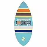 Board Masters VW Collection - Skimboard de Madera auténtica Volkswagen (104 cm) Unisex T1 Camper Bus (Rayas/Azul)