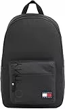Tommy Jeans Mochila Hombre Daily - Dome elegante, Negro (Black), Talla Única