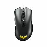ASUS TUF Gaming M3 ergonomic wired RGB gaming mouse with 7000-dpi sensor, lightweight build, durable coating, heavy-duty switches, seven programmable buttons and Aura Sync