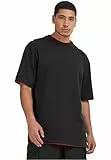 Urban Classics Contrast Tall Tee, Camiseta Hombre, Multicolor (blk/red), L