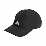 adidas Unisex Adulto Running Essentials AEROREADY Six-Panel Baseball Cap, Black/Matte Silver, M