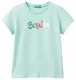 United Colors of Benetton T-Shirt 3i1xc10mz Camiseta, Verde, 130 cm para Niñas