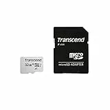 Transcend Tarjeta de Memoria microSDXC 300S 32GB Clase 10 con hasta 95/45 MB/s (para Smartphones, Consolas Nintendo Switch) con Adaptador SD y Embalaje Frustration Free - TS32GUSD300S-A