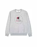 Champion Legacy Graphic Shop Authentic (220246) -Soft Compact Powerblend Fleece Crewneck Sudadera, Gris (EM021), S para Hombre