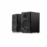 Edifier R33BT Altavoces Activos Bluetooth para computadora - Altavoz de estantería 2.0 - Monitor de Estudio con alimentación, Negro - Par