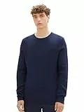 TOM TAILOR Denim 1016090 Jersey de punto con estructura para Hombre, Azul (13684 - Sky Captain Blue Non-Solid), S