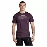 G-Star Para Hombre Camiseta Poem Slim, Púrpura (lt maze D23902-336-8880), L