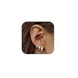 ALEXCRAFT Pendientes Mujer Plata de Ley 925 Pendientes Aro Pequeño Plata Mujer Juego de Aretes de Aro