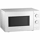 Bosch FFL020MW0 Serie 2 - Microondas, 26 x 44 cm, 800 W, plato giratorio de 27 cm, tope de puerta izquierda, soporte de limpieza, iluminación LED, iluminación uniforme, color blanco (nuevo)
