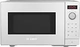 Bosch FFL023MW0 Serie 2 - Microondas, 26 x 44 cm, 800 W, plato giratorio de 27 cm, tope de puerta izquierda, AutoPilot 7 7 programas automáticos, soporte de limpieza, pantalla táctil LED, color blanco