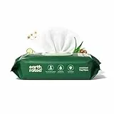 Earth Rated Toallitas hipoalergénicas para Perros, para Limpiar y Eliminar olores de Patas, Cuerpo y Trasero, Cachorros y Perros Adultos, sin Aroma, 100 Unidades