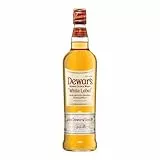 Dewar's White Label Blended Scotch Whisky, 40% ABV, 100cl / 1L, Acabado en Barricas de Roble Seleccionadas