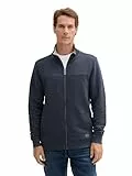 TOM TAILOR Hombre Sudadera con cuello alto 1021269, 19024 - Sky Captain Blue White Melange, M