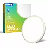 DetarZinLED Plafon Led Techo, 24W 2640LM 4000K Lampara Techo Ø30cm, Plafones Para Techo Led Panel Dormitorio Cocina Salon Baño Comedor Pasillo Sótano Oficina [Clase de eficiencia energética E]