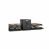Princess Raclette Purify, 8 personas, Sistema de Purificación de Aire Integrado, Termostato Ajustable, Piezas Aptas para Lavavajillas, Revestimiento Antiadherente, Cable de 2m, 162660