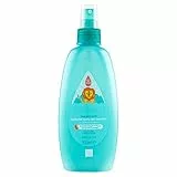 JOHNSON'S Baby, Acondicionador en spray para niños, nunca más nudos, desenredante, no más lágrimas, incluso para cabello largo o rizado, 200 ml