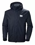 Helly Hansen Hombre Chaqueta Impermeable Seven J, Azul Marino, XL