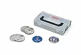 Bosch Professional Juego de discos de 9 piezas de 76 mm en mini L-Boxx (para GWS-12V, Ø 76 mm, Accesorios Amoladoras Angulares)