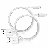 CyvenSmart 2 Pack 1 m Cable Cargador iPhone, Carga Rápida Compatible con iPhone 12/12 Pro MAX/SE 2020/11/X/XS/XR/8/8Plus/7/7 Plus/6s/6sPlus/6/SE/5/iPad