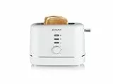 SEVERIN tostadora automática, para 2 rebanadas, accesorio para panecillos, funciones para recalentar y descongelar, grado de tostado ajustable, desconexión automática, 850 W, blanco, KA 4324