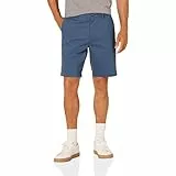 Amazon Essentials Pantalones Cortos Chinos de Corte Ajustado con Pernera de 23 cm Hombre, Azul Intenso, 32W