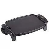 Jata GR205 Plancha de Asar, Antiadherente, Resistente al rayado, 1000W, Medidas 28 x 22 cm, Fabricada en España, Fácil limpieza, Bandeja recogesalsas