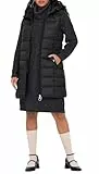 JdY Jdyzulu Long Hood Waistcoat Otw New Noos Chaleco Acolchado, Negro, S Mujeres