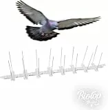 Biotop B2430C Pinchos Disuasorios para Pájaros y Demás Animales Voladores de Tamaño Medio, Blanco