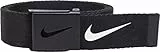 NIKE Cinturón Tech Essential Web para hombre, Negro, Taille unique