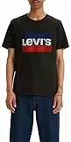 Levi's Sportswear Logo Graphic Camiseta Hombre, Sportswear Beautiful Black+, L