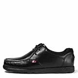 Kickers Fragma15 Lace Lthr Am, Zapatos de Cordones Derby Hombre, Negro (Black), 43 EU