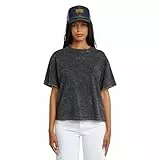 G-STAR Washed G-Script R T Wmn Camiseta, Gris Petrol Double Dye D26241-2653-h365, L Mujeres