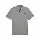 PUMA ESS No. 1 Logo Pique Polo, Polos Hombre, Medium Gray Heather,