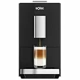 Solac - Cafetera Superautomática 1350W | 19Bar | Espresso y Latte | 4 Menús Predefinidos | Pantalla Digital | Limpieza Automática | Café con Molinillo Incorporado | Calentamiento Thermoblock