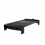 Cecotec Plancha de Asar Eléctrica Tasty&Grill 2500 RockWater MixGrill. 2150 W, Revestimiento Antiadherente, Superficie Mixta, Termostato Regulable, Apta para Lavavajillas