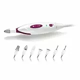 medisana MP 815 set de manicura y pedicura eléctrica con 7 accesorios para el cuidado de las uñas, 2 velocidades para uñas, cutículas y callo