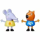 Peppa Pig Toys Peppa's Best Friends Emily Elephant y Freddy Fox, paquete de 2, juguete preescolar a escala de 3 pulgadas