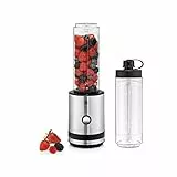 WMF Kitchenminis - Batidora de Vaso Smoothie-to-go, 300 W, 0.6 litros, libre de BPA, Tritan, acabado de acero inoxidable cromargan