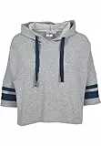 Urban Classics Sudadera con Capucha para Mujer, Gris (Grey/Navy 01199), XS