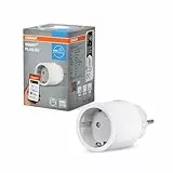 OSRAM SMART+ Enchufe inteligente con Matter over WiFi, desarrollado para Alexa - configuración fácil con un clic,integra dispositivos convencionales de hasta 2300W en el hogar inteligente,paquete de 1