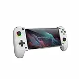 Mars Gaming MGPX, Gamepad Bluetooth 5.0 2en1, RGB Neon, Vibración Dual y Función Turbo, Soporte Smartphone Hasta 6.8', Mando Multifunción Compatible PC, Android, iOS y Consolas, USB-C y Funda, Blanco