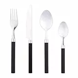 RB RENBERG Q3427 Cuberteria de 24 Piezas en Acero Inoxidable colección Funny Colors, Multicolor