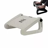 New Ergo Life Reposapiés ajustable debajo del escritorio, taburete cómodo en el trabajo, pedal ajustable multiángulo de 6 posiciones, soporte ergonómico de postura, soporte de pie para oficina y hogar