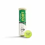 DUNLOP Pelota de Tenis Fort All Court TS: para Arena, Pista Dura y césped (4 Pelotas)