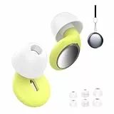 VKROBAG Tapones Oidos Ruido Dormir, Tapones Oidos Cancelacion de Ruido de Silicona 35dB, earplugs reutilizables ultra suaves que reducen el ruido, Concentración, para Dormir y viajar, Color amarillo