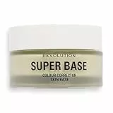 Revolution Beauty Superbase - Base verde correctora de color, unifica el tono de la piel, maquillaje multiusos