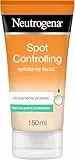 Neutrogena Spot Controlling Exfoliante Facial (1 x 150 ml), limpiador facial con Ácido Salicílico purificante para combatir y ayudar a eliminar los granos persistentes y los brotes de acné