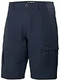 Helly Hansen Hombre Pantalón Corto HH Cargo Secado Rápido, 34, Azul marino