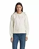 G-Star Para Mujer Sudadera Hard Core Denim Loose Hooded, Blanco (papyrus D21559-D136-D113), XS
